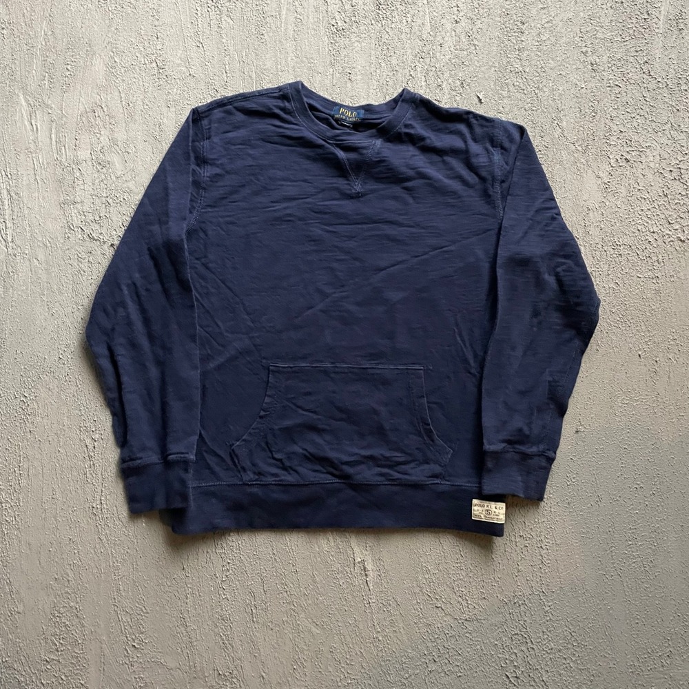 Polo Ralph Lauren Crewneck Sweatshirt Boys Large Navy Blue Polo RL